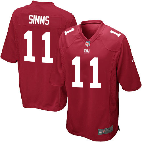 Youth Limited Phil Simms Nike Jersey Red Alternate - #11 NFL New York Giants